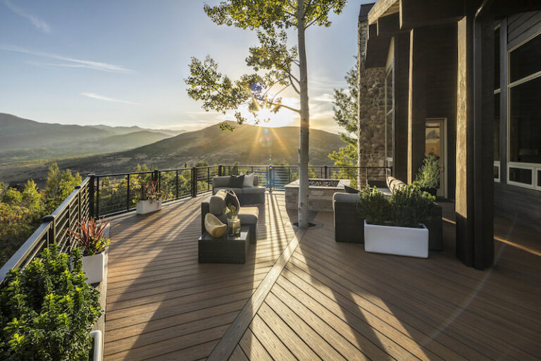 Fußboden für Terrasse wasserdicht verlegt